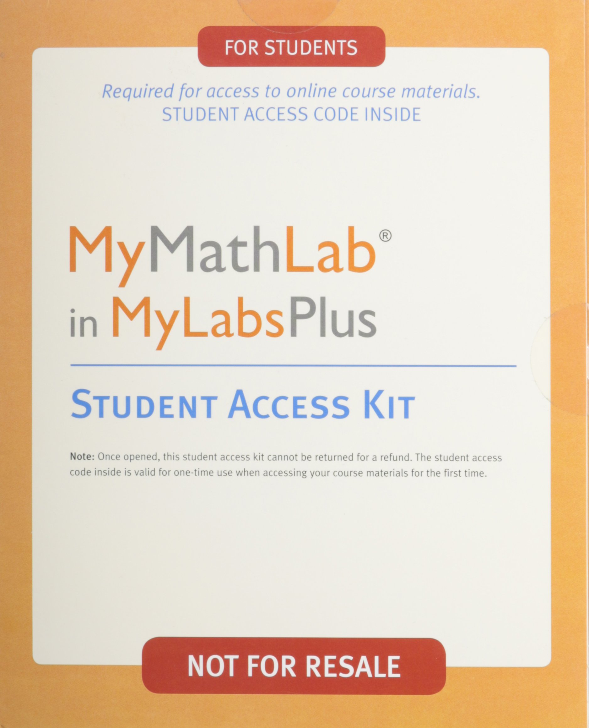 MyMathLab in MyLabsPlus, Student Access Kit - Picture 1 of 1