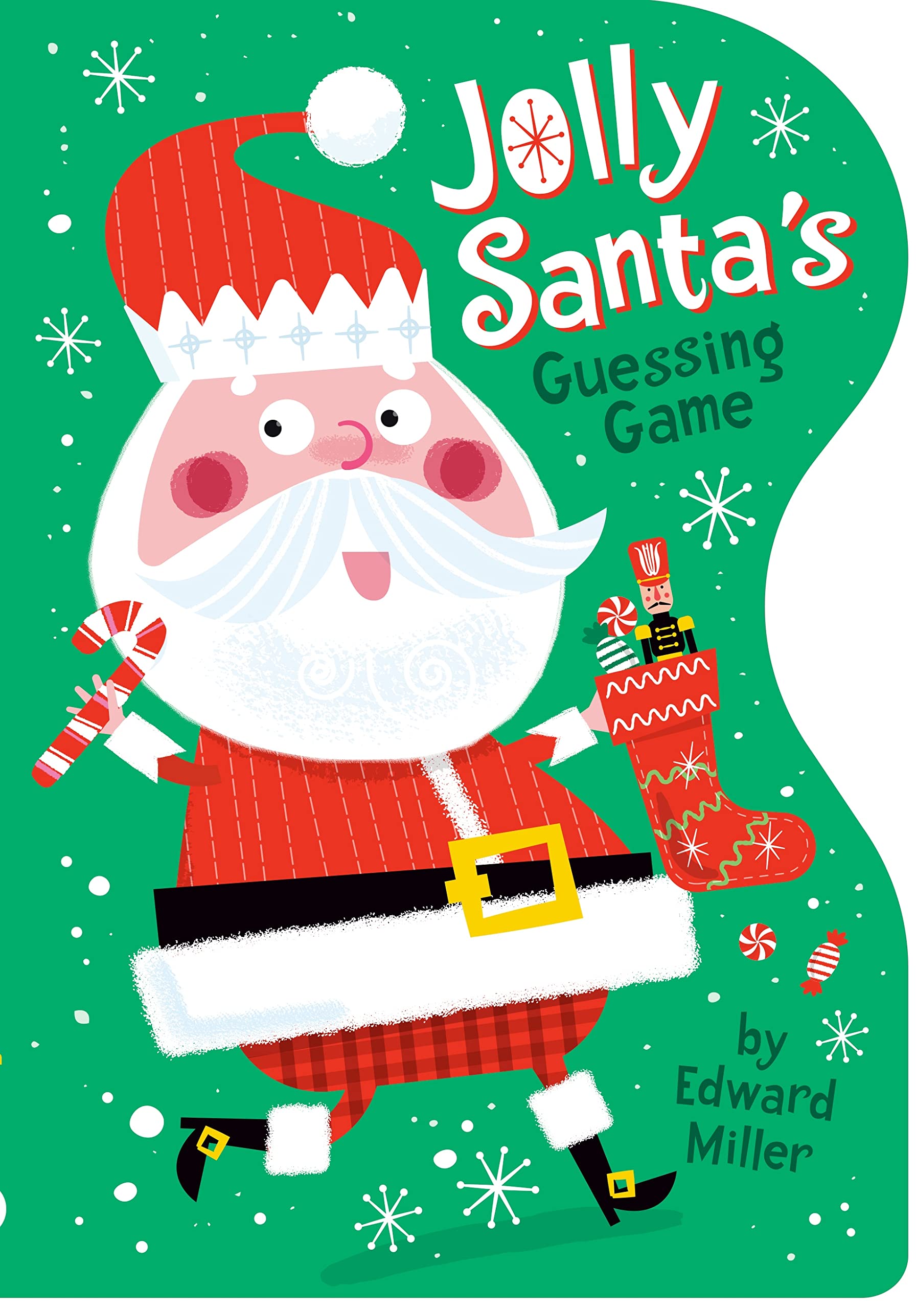 Jolly Santa’s Guessing Game – board book Miller III, Edward