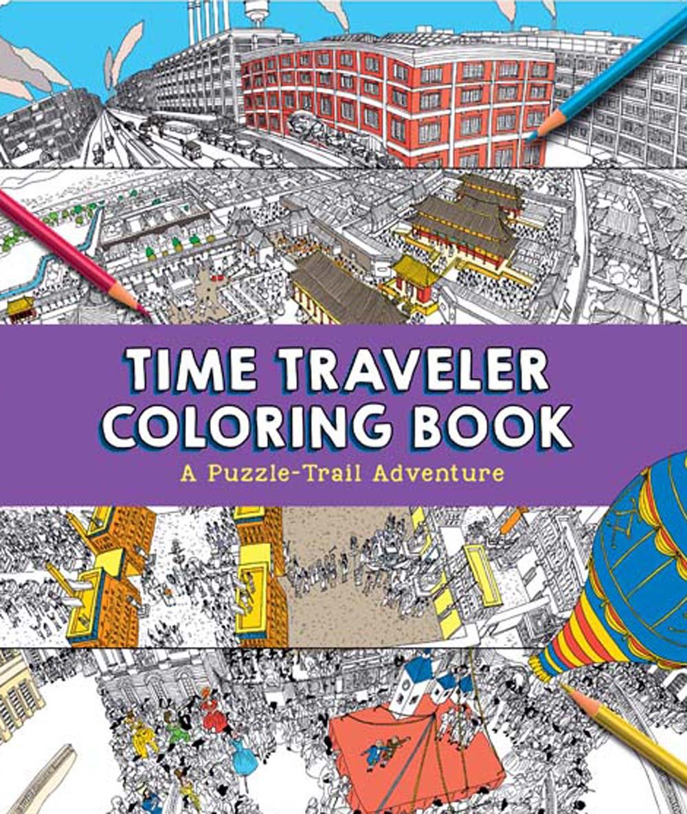 Time Traveler Coloring Book - Picture 1 of 1
