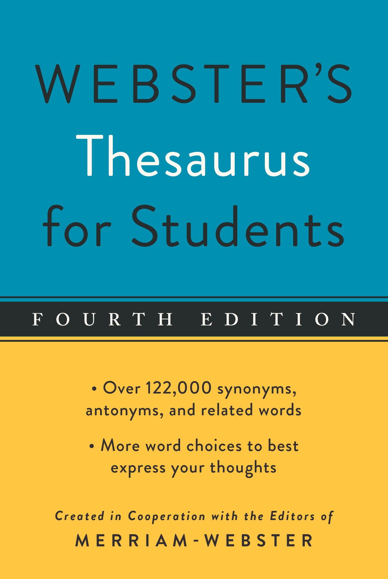 Federal Street Press Webster’s Thesaurus for Students, Fourth Edition, Newes…