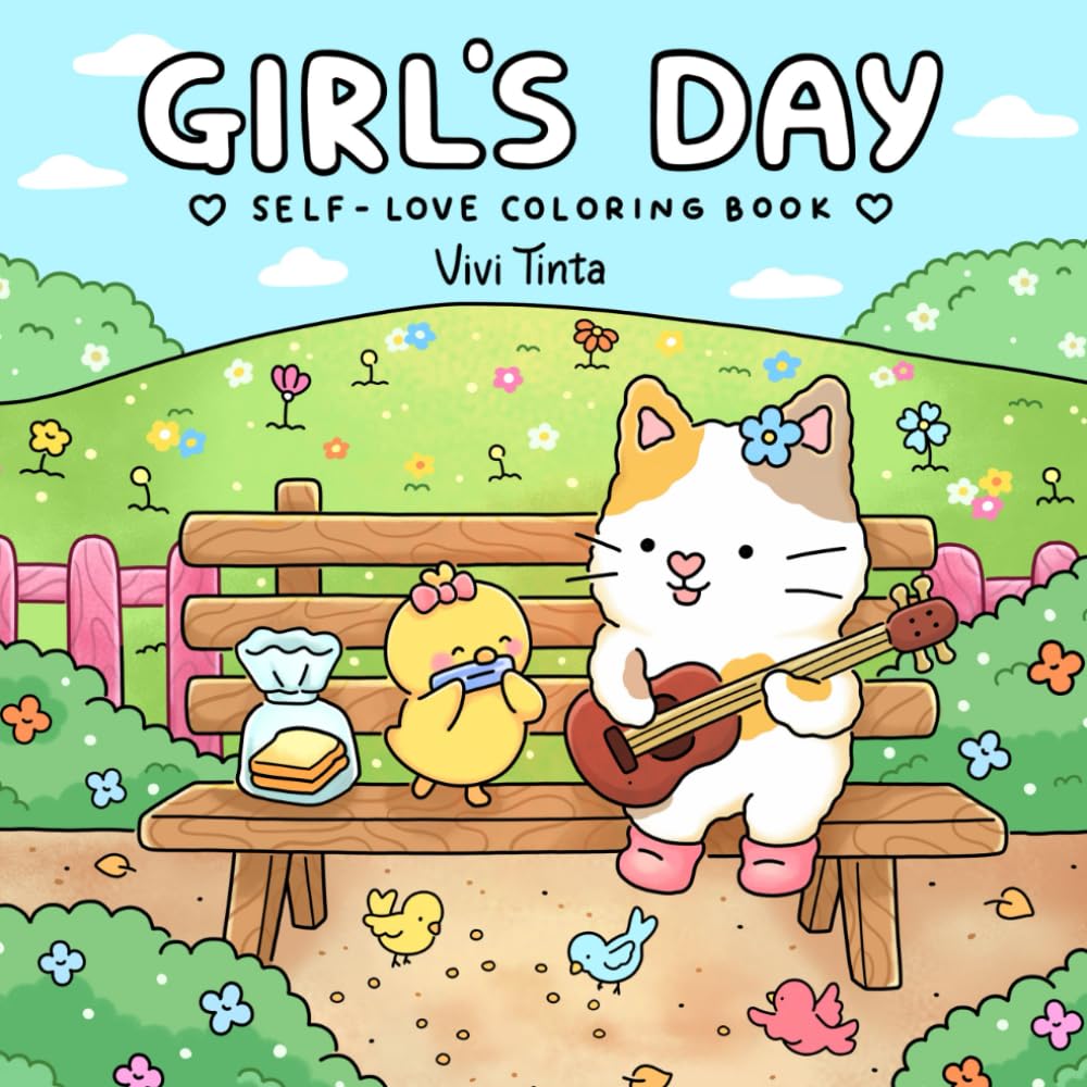 Girl’s Day: Selbstliebe Malbuch für Erwachsene & Jugendliche mit Aktivitäten... - Bild 1 von 1